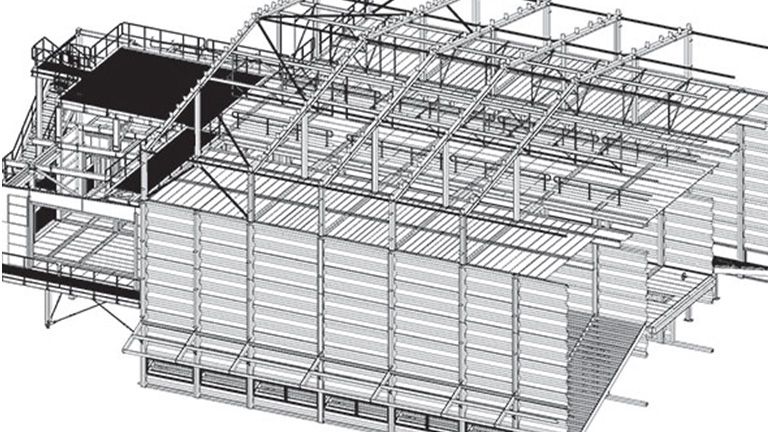 Illustrazione dell'essiccatore modulare per pannocchie Cimbria.