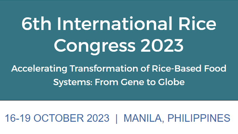 6th International Rice Congress 2023
