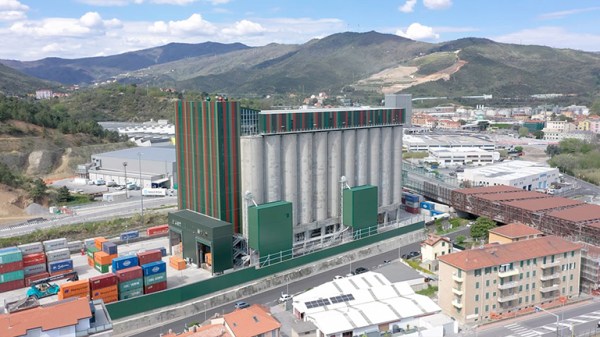 Pacorini-coffee-plant_Italy_silos_mountain Europe’s largest green coffee plant