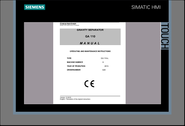 manuale del seperatore a gravità-hmi