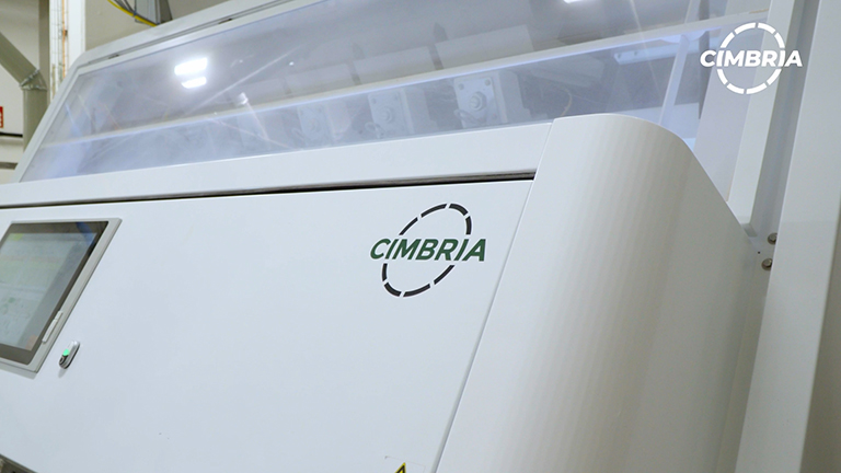 Logo Cimbria su sorter ottico SEA.IQ