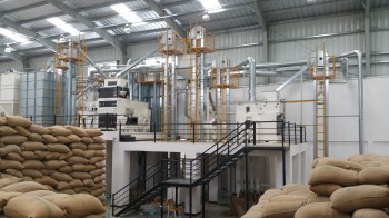 green coffee processing facility