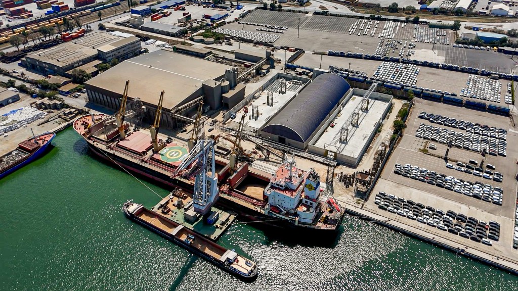 Barter Port terminal drone photo